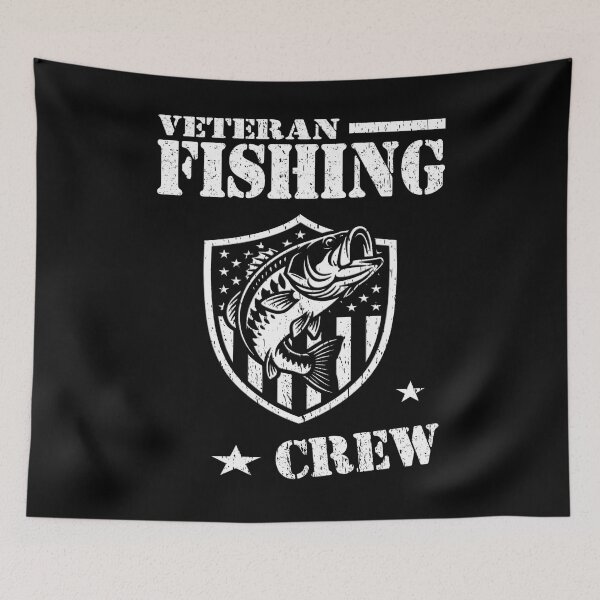 Item preview, Veteran Fishing Crew Graphic | Patriotic American Angler Design designed and sold by Jt41.