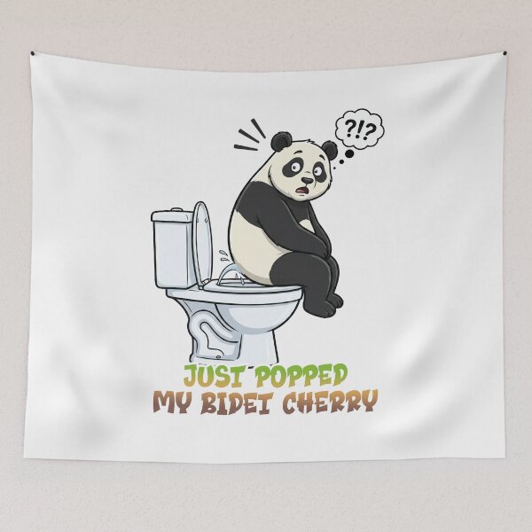 Item preview, Panda's first experience with a bidet toilet seat designed and sold by LOVEARTDESIGN.