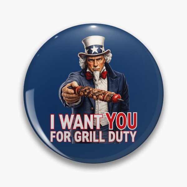 Item preview, Funny BBQ Grill Master Patriotic Uncle Sam designed and sold by TheTrendsDesk.