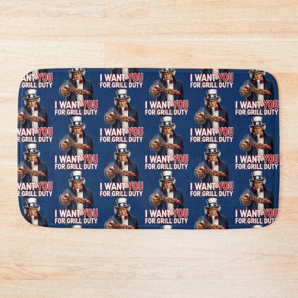 Item preview, Funny BBQ Grill Master Patriotic Uncle Sam designed and sold by TheTrendsDesk.