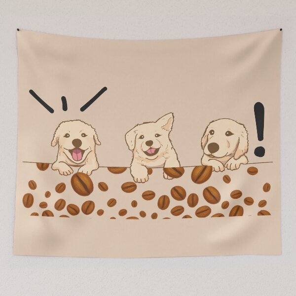 Item preview, Dogs and coffee designed and sold by BGLucky.