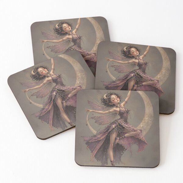 Item preview, Moon Fairy Dancing in Purple Light designed and sold by sigmaartstudio.
