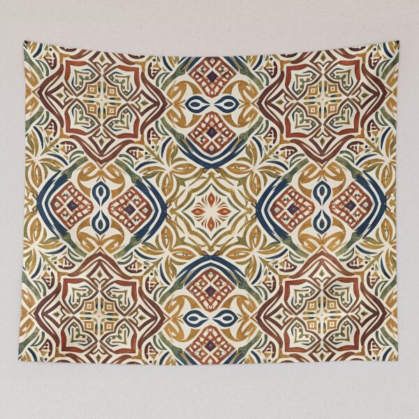 Item preview, Elegance of Retro Earthy Ornamental Seamless Pattern designed and sold by crackerflake.