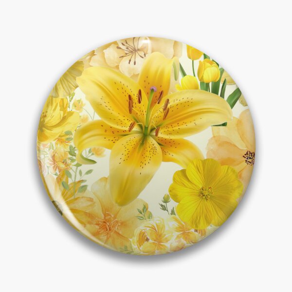 Item preview, Yellow Floral Pattern designed and sold by KayeSystems.