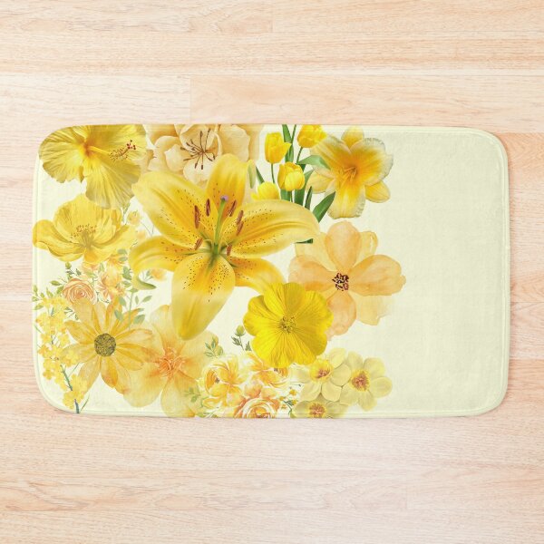 Item preview, Yellow Floral Pattern designed and sold by Palette & Hue.