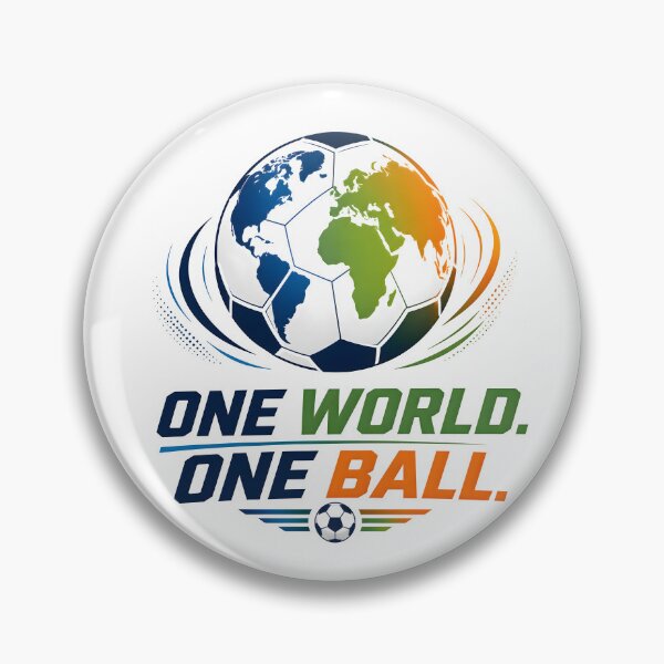 Item preview, One World One Ball | Global Soccer Football Fan Design designed and sold by TrueArtVibes.