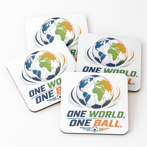 Item preview, One World One Ball | Global Soccer Football Fan Design designed and sold by TrueArtVibes.