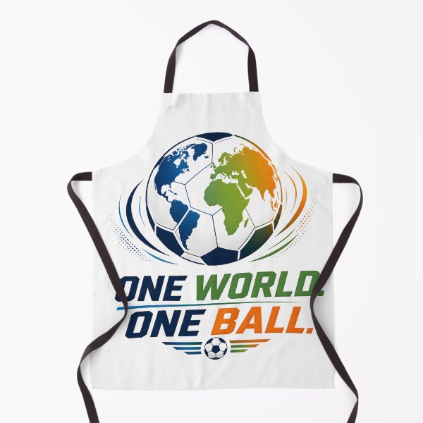 Item preview, One World One Ball | Global Soccer Football Fan Design designed and sold by TrueArtVibes.