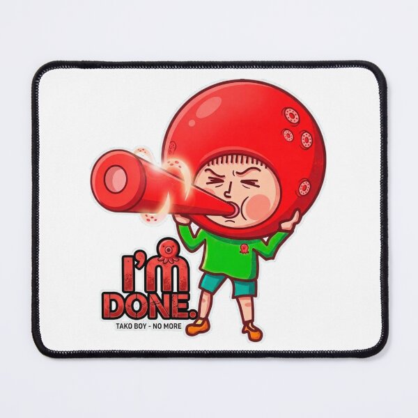 Item preview, Tako Boy: I'm Done - Funny Octopus Boy designed and sold by Surreal Characters & Cute Pups.