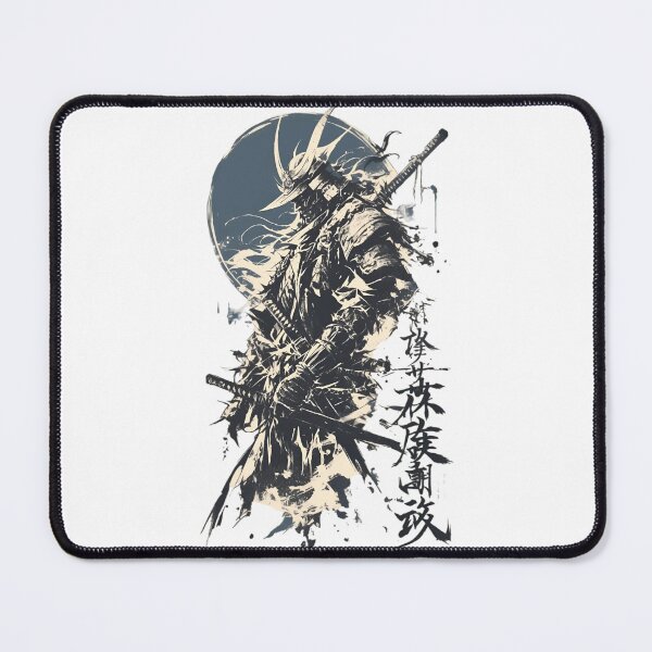 Item preview, Shadow Samurai Warrior Ink Art | Japanese Ronin Swordfighter Vintage Brush Design designed and sold by Dyan4.