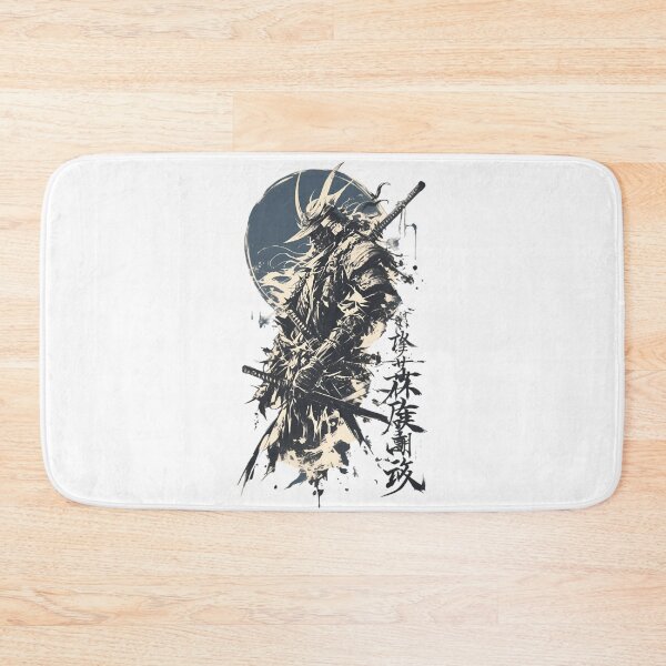 Item preview, Shadow Samurai Warrior Ink Art | Japanese Ronin Swordfighter Vintage Brush Design designed and sold by Dyan4.