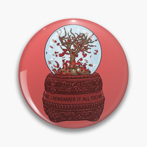 Item preview, Red All Too Well Scarf Snowglobe Taylor Swift Merch Inspired Drawing designed and sold by MastermindMinis.