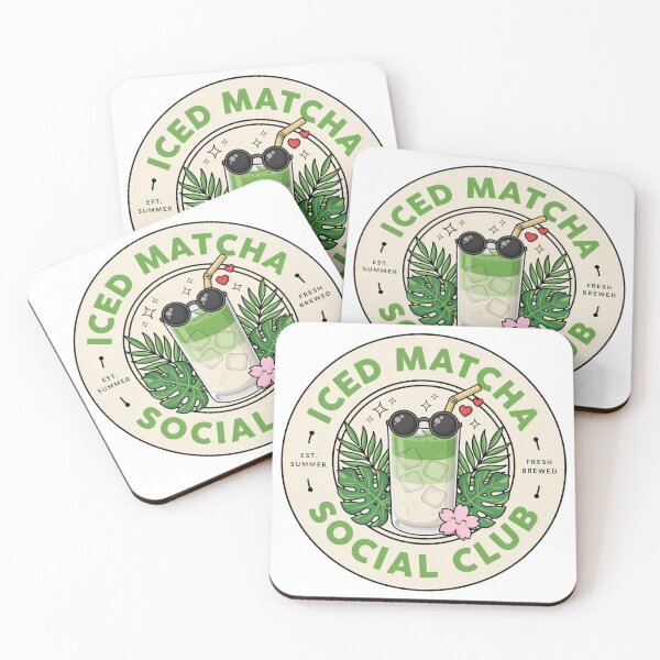 Item preview, Iced Matcha Social Club – Cute Summer Matcha Latte Lover Aesthetic Design designed and sold by ArcticFoxStudio.
