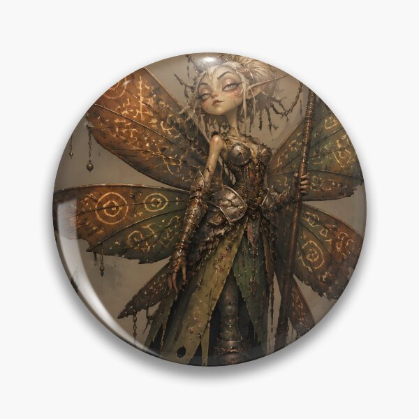 Item preview, Elven Warrior Fairy with Rune Wings designed and sold by sigmaartstudio.