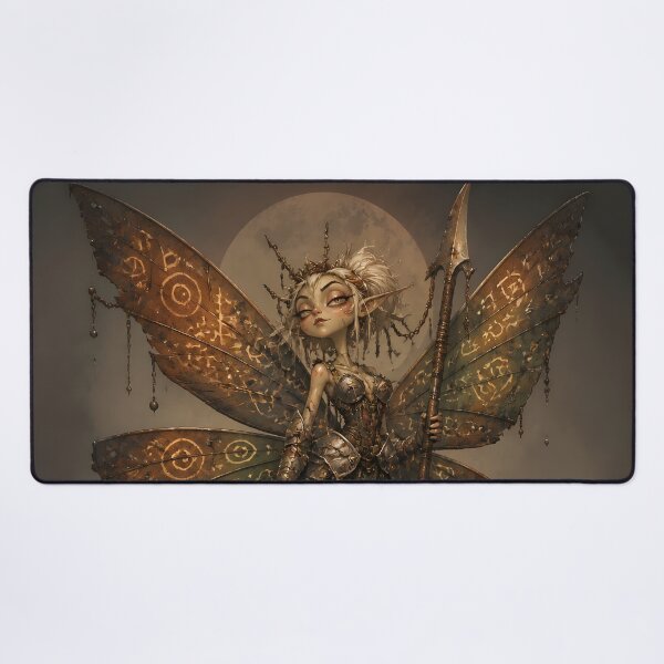 Item preview, Elven Warrior Fairy with Rune Wings designed and sold by sigmaartstudio.