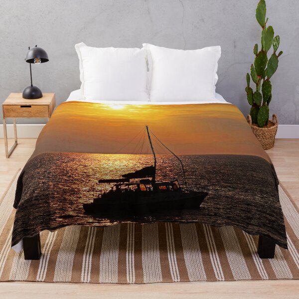 Item preview, Tropical Tahiti Sailboat In Tangerine And Yellow Sunset  designed and sold by DEC02.