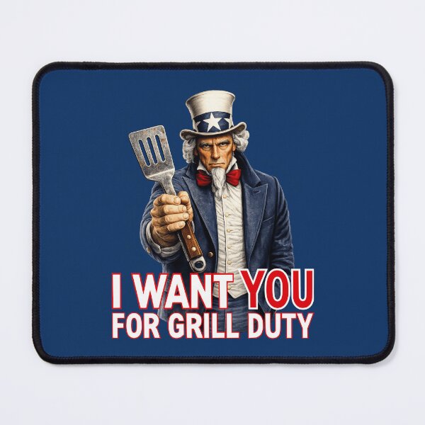 Item preview, Uncle Sam Grill Master Patriotic BBQ Americana designed and sold by TheTrendsDesk.