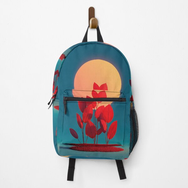 Item preview, Minimalist Red Leaves and Golden Sun designed and sold by colorful-white.