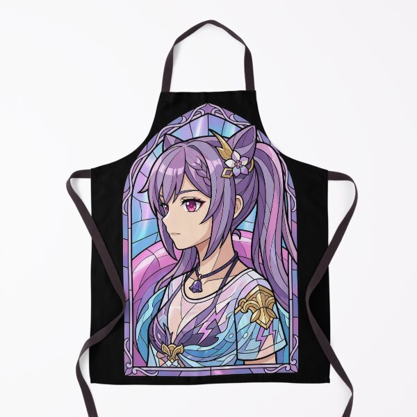 Item preview, Keqing Genshin Impact Electro Stained Glass Violet Warrior designed and sold by mildaclairmo.