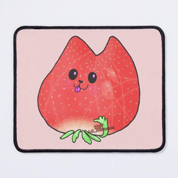 Item preview, Starwberrey kitten Kawaii handpainted designed and sold by AK-Hevonen.
