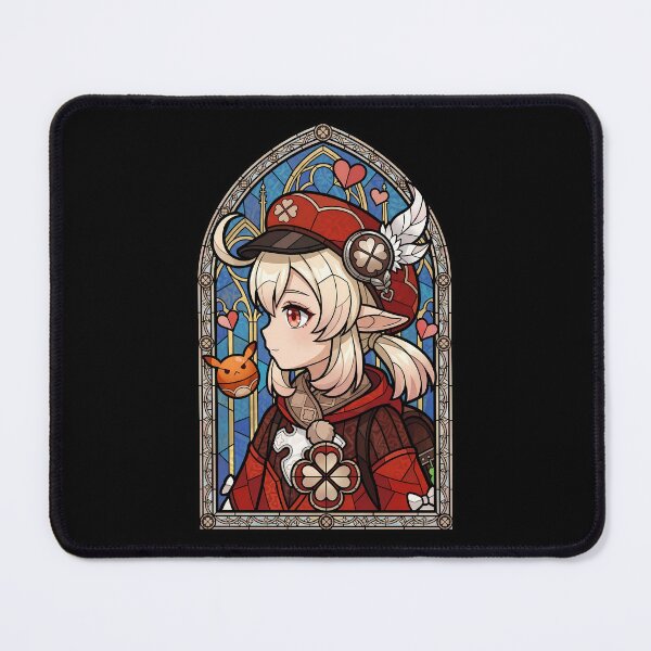 Item preview, Klee Genshin Impact Clover Stained Glass Adventure Spark designed and sold by mildaclairmo.