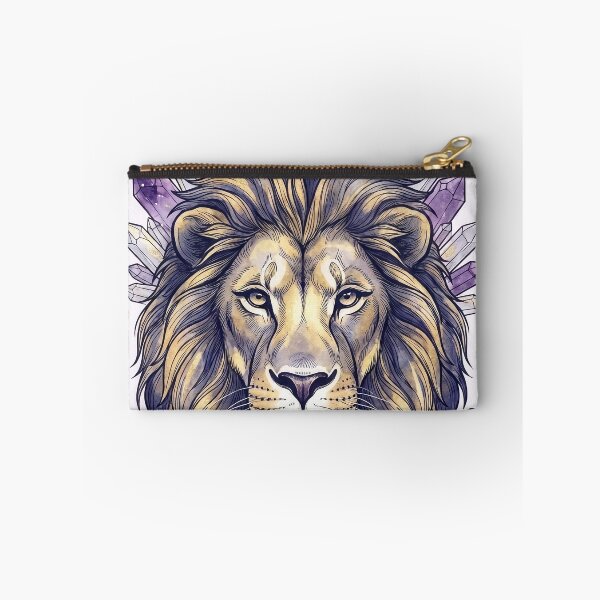 Item preview, Watercolor Leo Zodiac Lion Crystal Art designed and sold by The Artfiller.