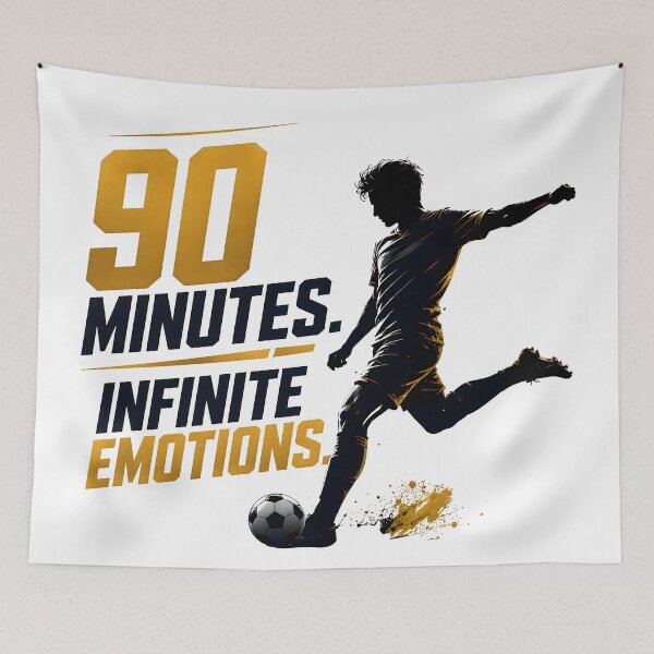 Item preview, 90 Minutes Infinite Emotions | Soccer Football Fan Design designed and sold by TrueArtVibes.
