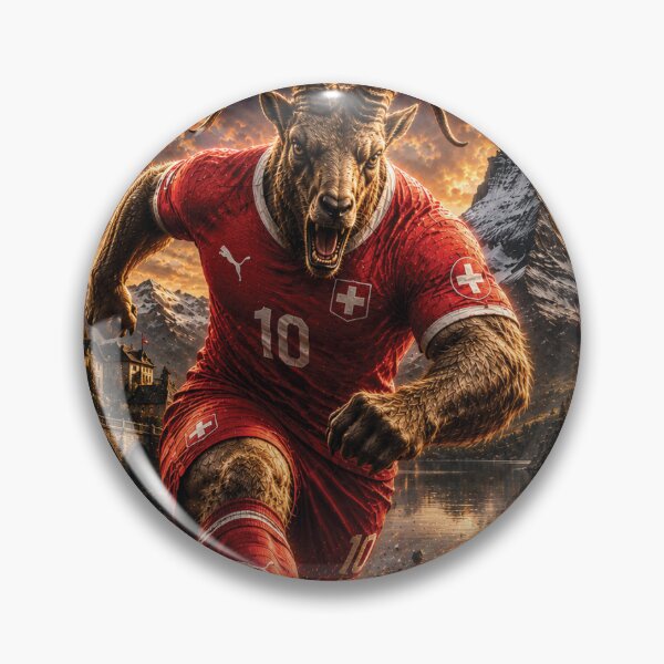 Item preview, Switzerland Alpine Ibex King | World Cup Warriors 2026 Fan Art designed and sold by batcoprod.