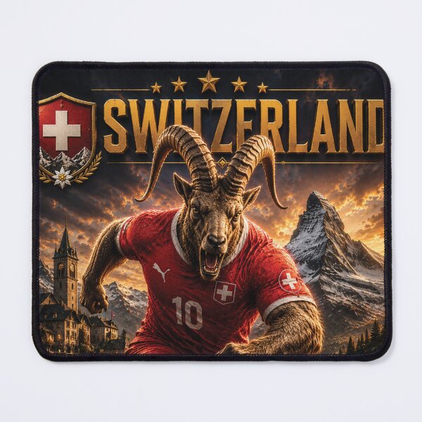 Item preview, Switzerland Alpine Ibex King | World Cup Warriors 2026 Fan Art designed and sold by batcoprod.
