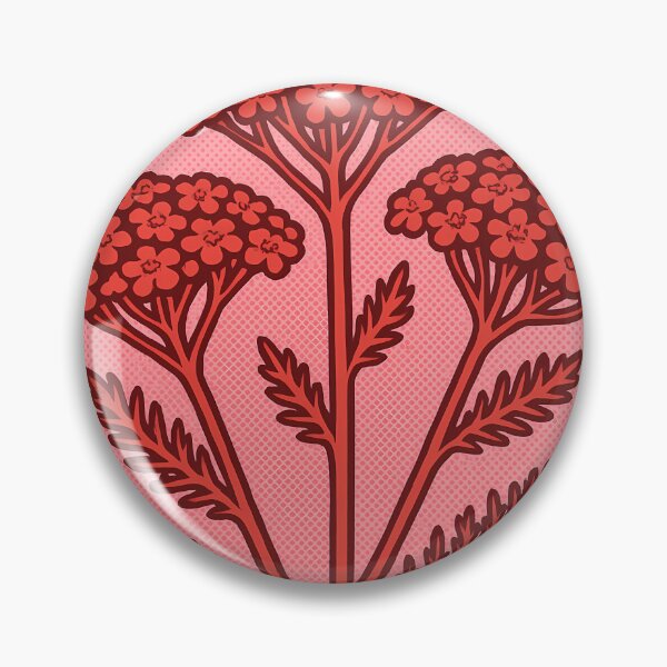 Item preview, Retro Pop Art Poster Illustration of Yarrow Flowers | Bold Herbal Botanical Print with Wild Meadow Blooms & Vintage Naturalist Aesthetic | Cottagecore Wall Art Decor designed and sold by PaintedPixels01.