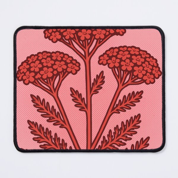 Item preview, Retro Pop Art Poster Illustration of Yarrow Flowers | Bold Herbal Botanical Print with Wild Meadow Blooms & Vintage Naturalist Aesthetic | Cottagecore Wall Art Decor designed and sold by PaintedPixels01.