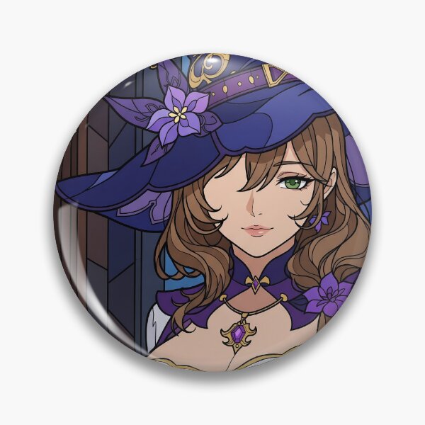 Item preview, Lisa Genshin Impact Elegant Witch Stained Glass Look designed and sold by mildaclairmo.