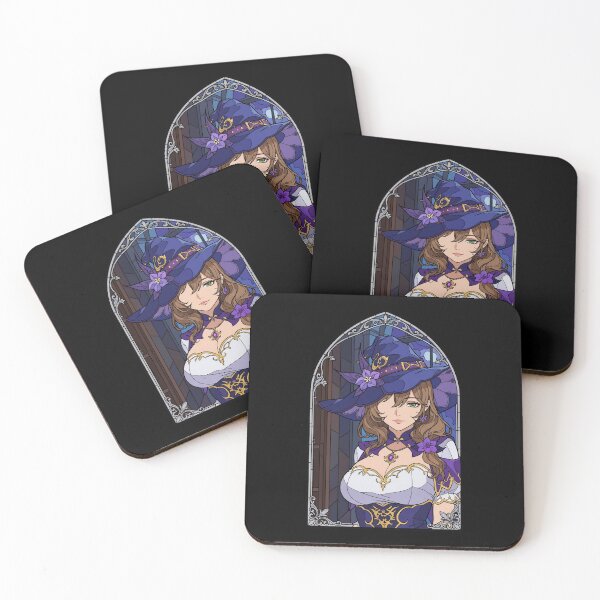 Item preview, Lisa Genshin Impact Elegant Witch Stained Glass Look designed and sold by mildaclairmo.