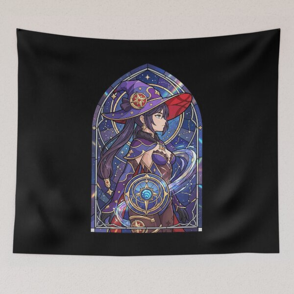 Item preview, Mona Genshin Impact Starry Astrologer Stained Glass designed and sold by mildaclairmo.