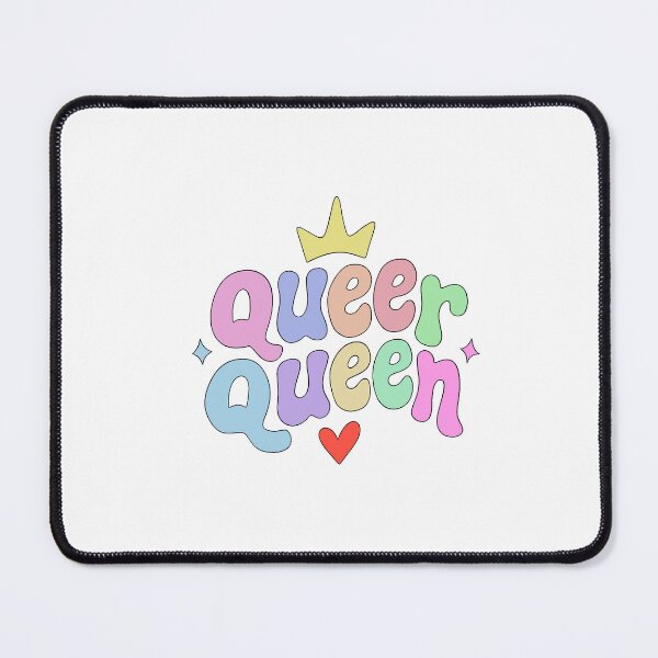 Item preview, Queer Queen – Colorful Retro LGBTQ Pride Typography with Crown designed and sold by klebtgut.