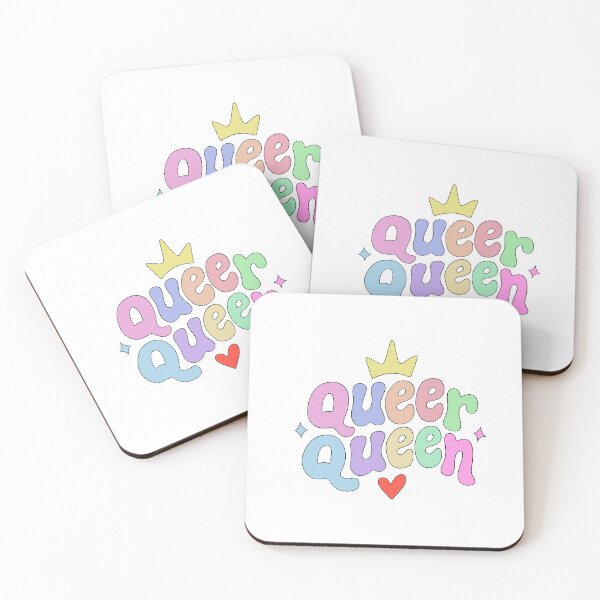 Item preview, Queer Queen – Colorful Retro LGBTQ Pride Typography with Crown designed and sold by klebtgut.
