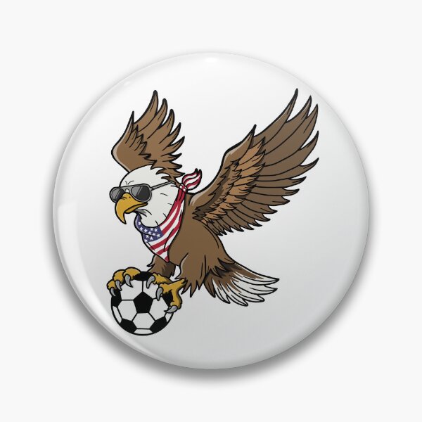 Item preview, Patriotic USA Eagle Soccer Player with Sunglasses  designed and sold by shopdiego.