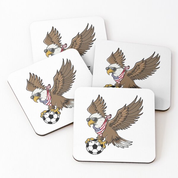 Item preview, Patriotic USA Eagle Soccer Player with Sunglasses  designed and sold by shopdiego.