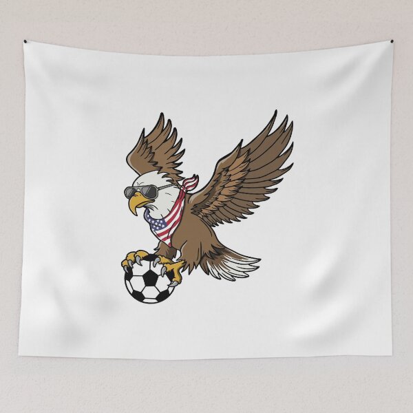 Item preview, Patriotic USA Eagle Soccer Player with Sunglasses designed and sold by shopdiego.