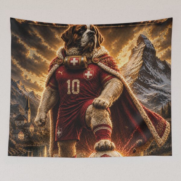 Item preview, Switzerland Alpine Ibex King | World Cup Warriors 2026 Fan Art designed and sold by batcoprod.