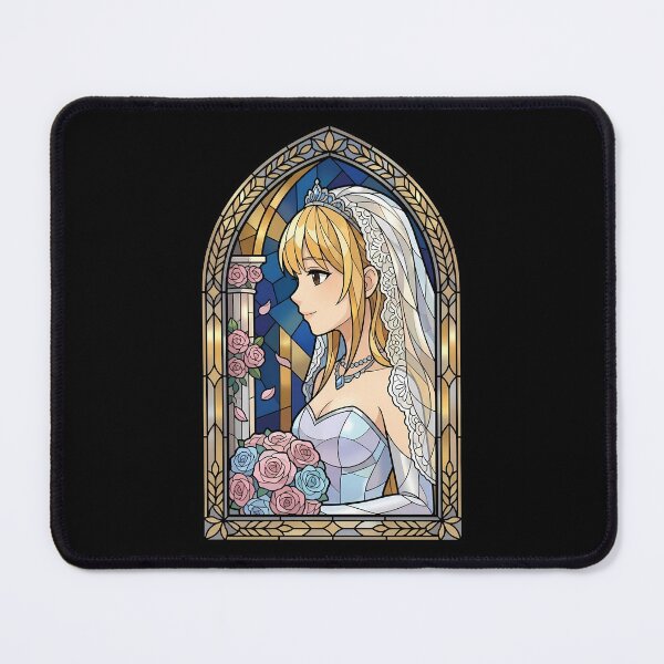 Item preview, Mahiru Shiina Angel Next Door Bridal Stained Glass Anime Girl designed and sold by mildaclairmo.
