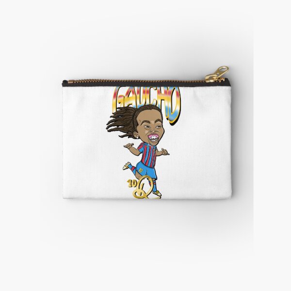 Item preview, Ronaldinho Gaúcho 10 Barcelona Caricature - Retro Football Art⁠ designed and sold by Cariomitro.
