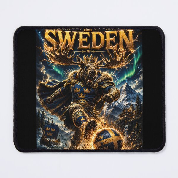 Item preview, Sweden Nordic Moose King | World Cup Warriors 2026 Fan Art designed and sold by batcoprod.