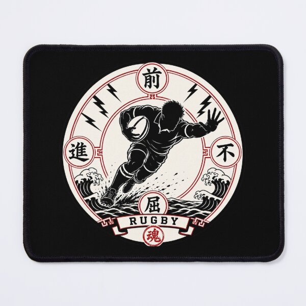 Item preview, Zenshin Fukutsu – Japanese Kamon Rugby Art designed and sold by Locker39.