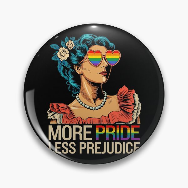 Item preview, Vintage Comic Pop Art More Pride Less Prejudice LGBTQ Rainbow Glasses designed and sold by Vermanartist.
