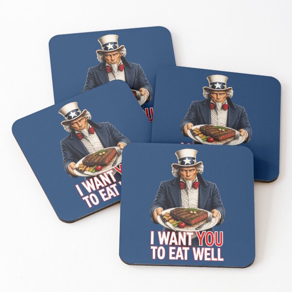 Item preview, Uncle Sam Eat Well Steak BBQ Grill Master designed and sold by TheTrendsDesk.
