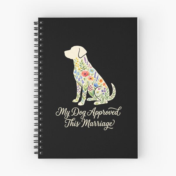 Item preview, My Dog Approved This Marriage Floral Labrador Art designed and sold by SplashTastic.