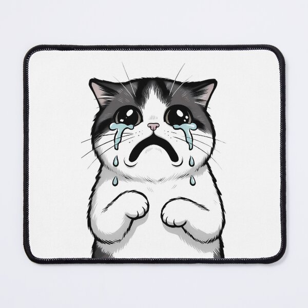 Item preview, Crying Cartoon Cat With Big Tears designed and sold by By:MarcinK.