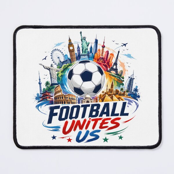 Item preview, Football Unites Us | Global Soccer Fan World Landmarks Design designed and sold by TrueArtVibes.