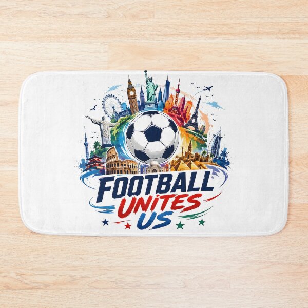 Item preview, Football Unites Us | Global Soccer Fan World Landmarks Design designed and sold by TrueArtVibes.
